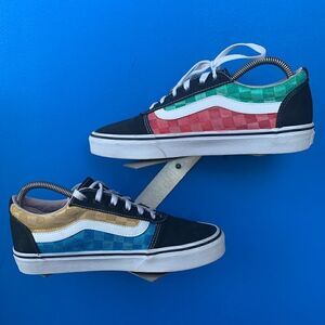 VANS Old Skool 500714 Navy/ Blue Low Skate Shoes Sneakers Women's 8.5